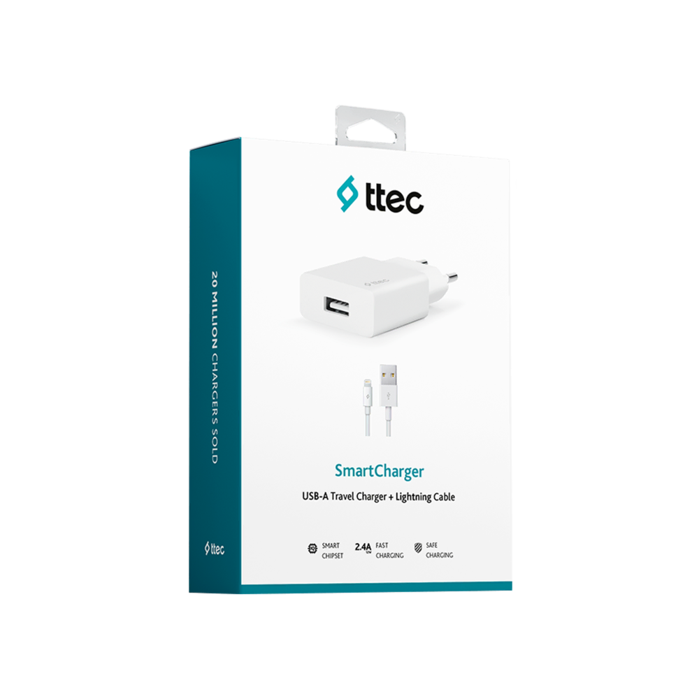 Ttec 2SCS20LB SmartCharger 2A+Lightning
                        Cep Telefonu Aksesuarları