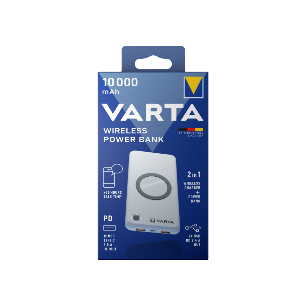 VARTA Wireless Powerbank 10000mAh
                        Powerbank